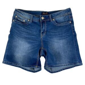 Seven 7 Womens Bermuda Jean Shorts Size 14 (32 Measured Waist)‎